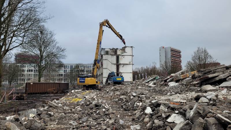 Sloop van flatgebouwen De Mix Utrecht