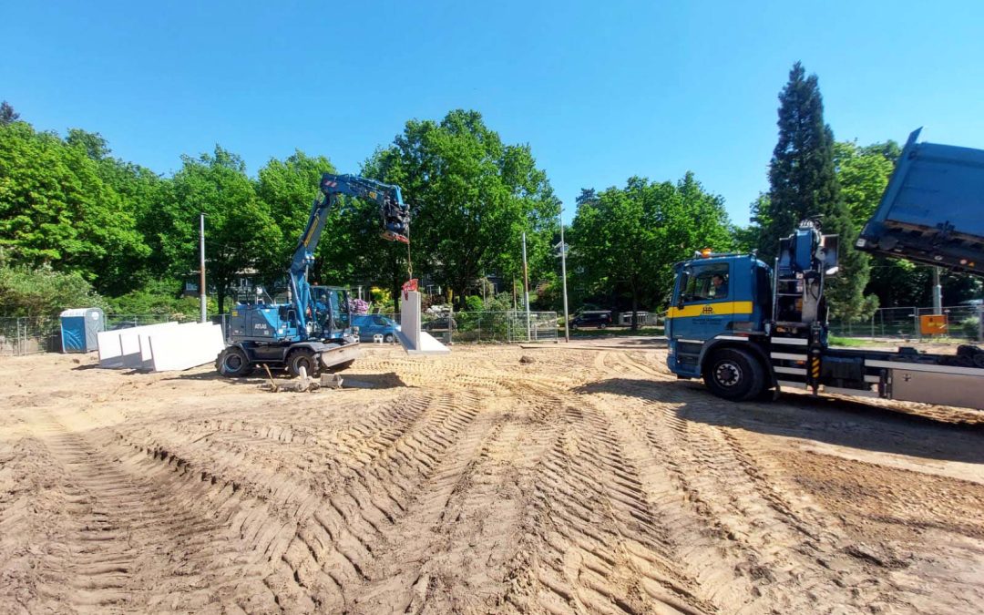 Voorbereidingen tuininrichting nieuwbouw Arnhem
